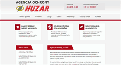 Desktop Screenshot of huzar-ochrona.pl
