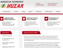 Tablet Screenshot of huzar-ochrona.pl
